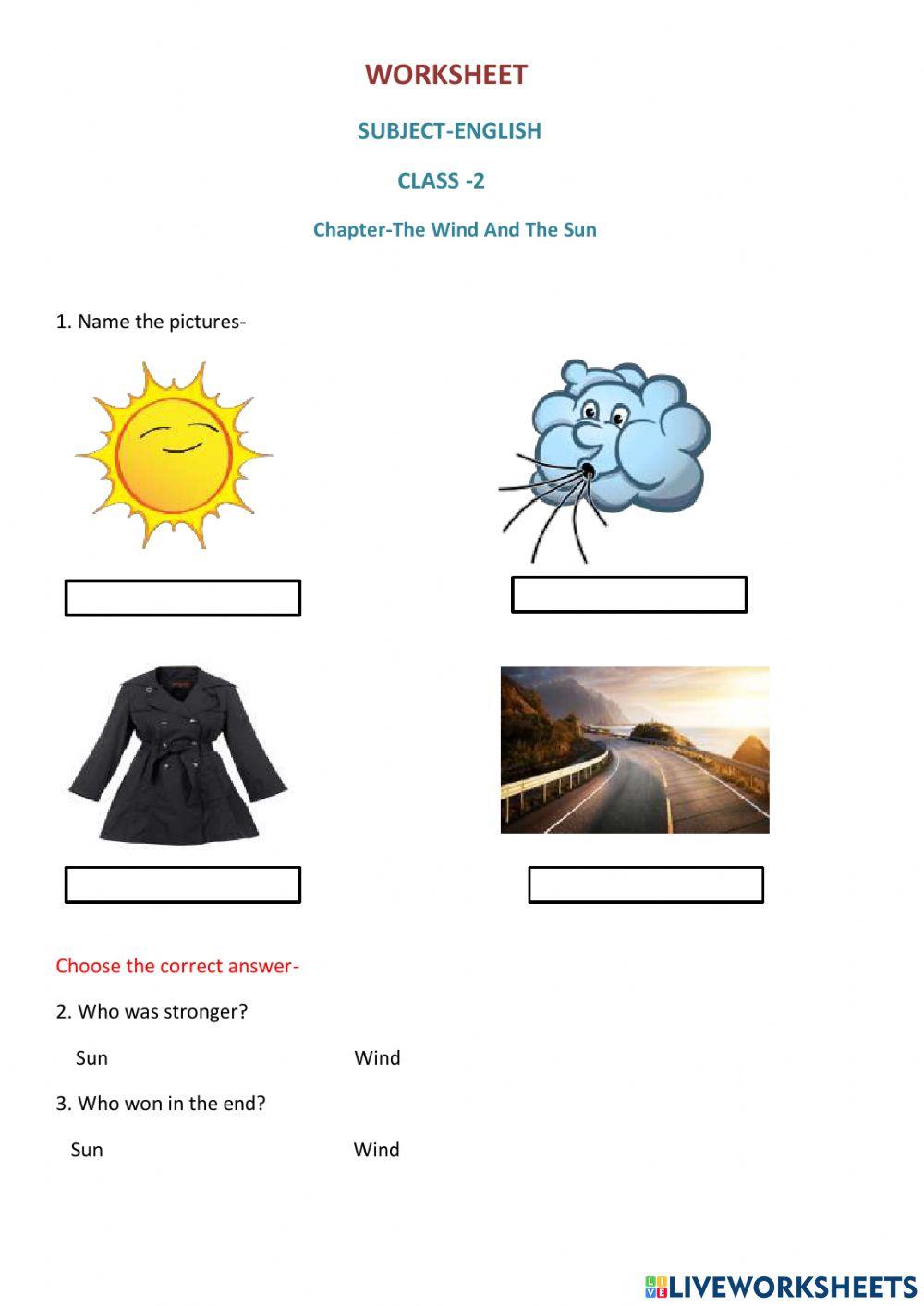 Class 2 the wind and the sun