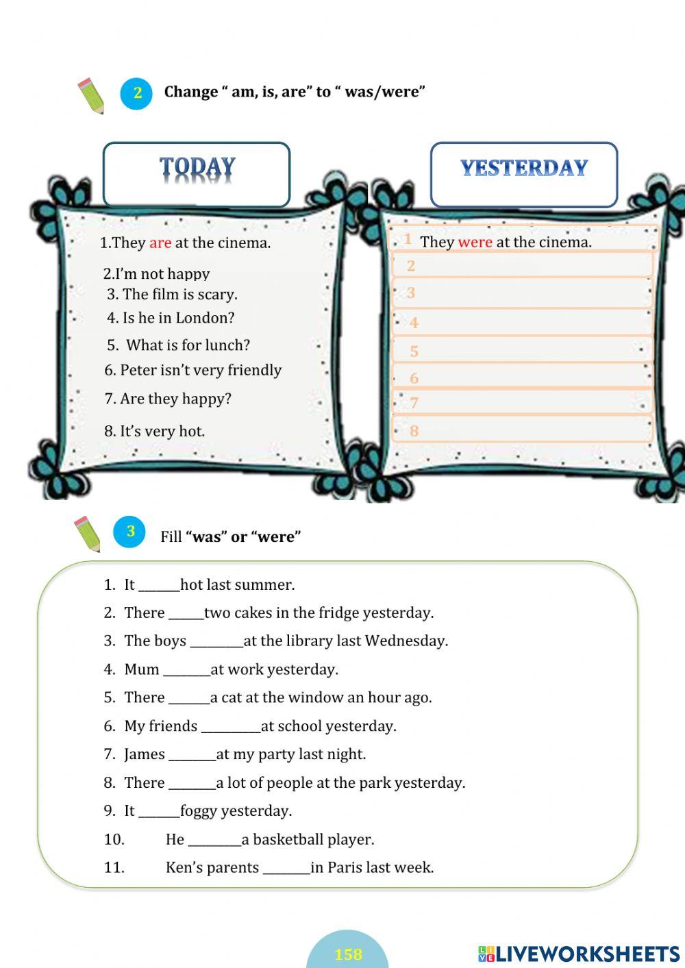 Past simple present(p156-158)