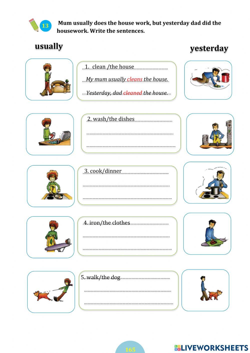 Past simple present(p164-166)