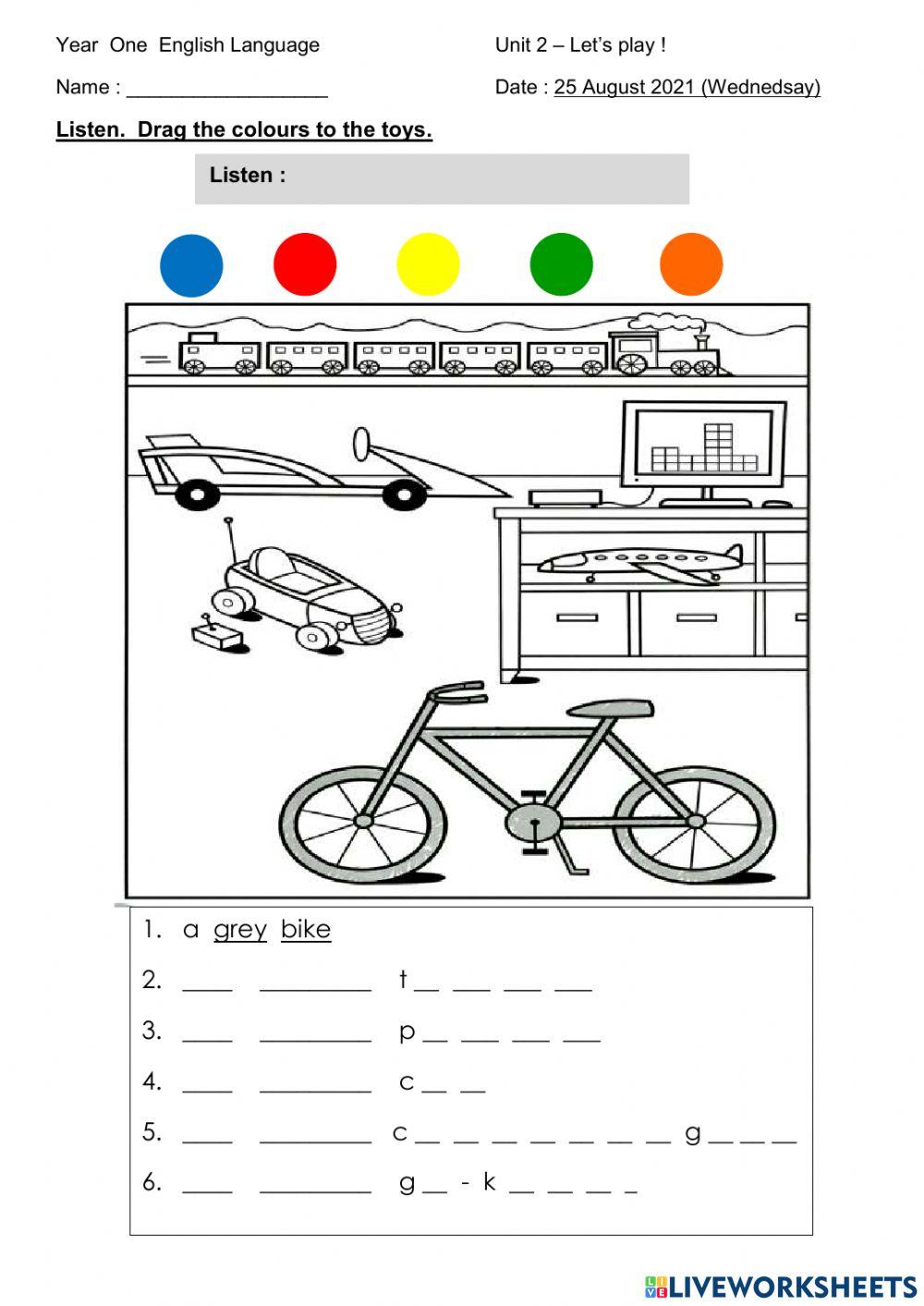Unit 2 - Let's play!
