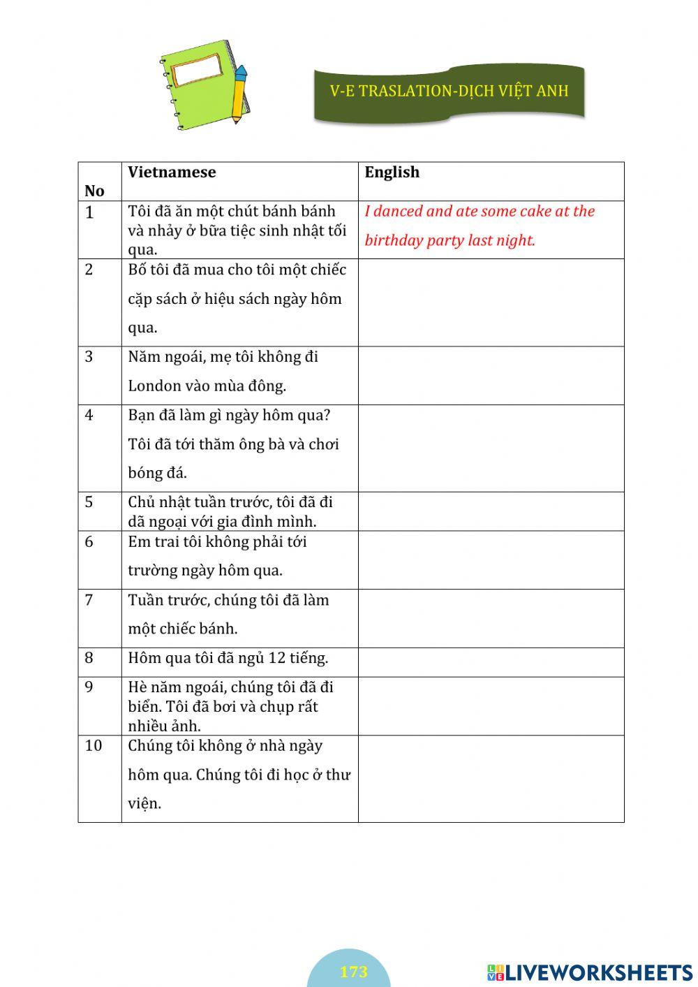 Past simple present(p169-173)