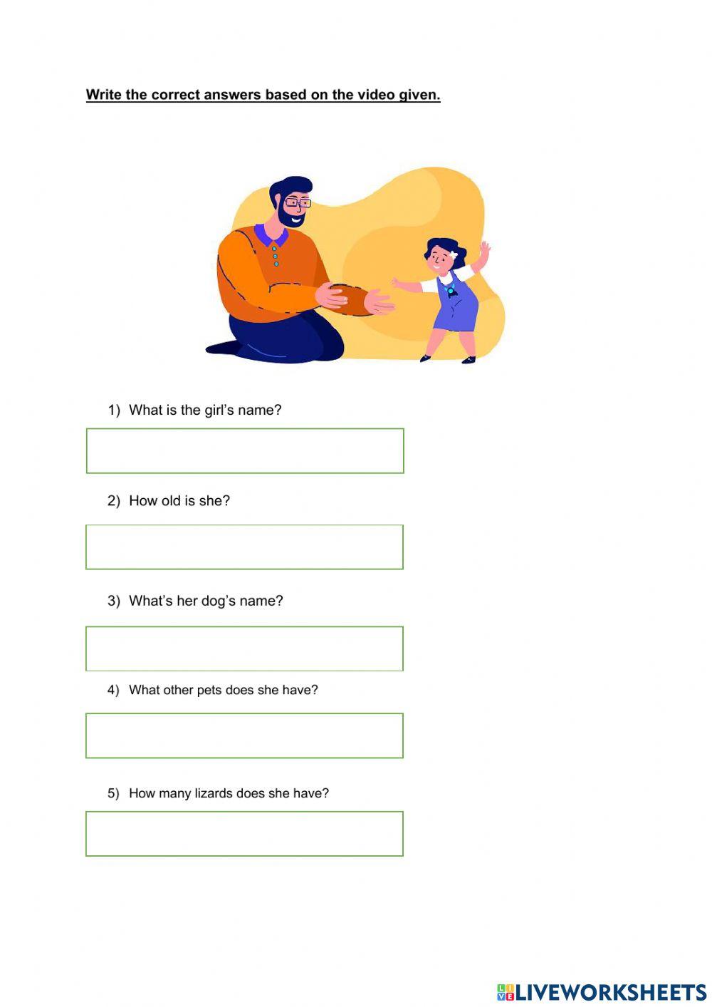 English Year 2 online activity for 2 Live Worksheets