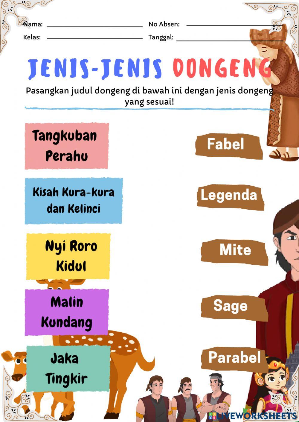 Bahasa Indonesia Jenis Dongeng Bahasa Indonesia Jenis Dongeng