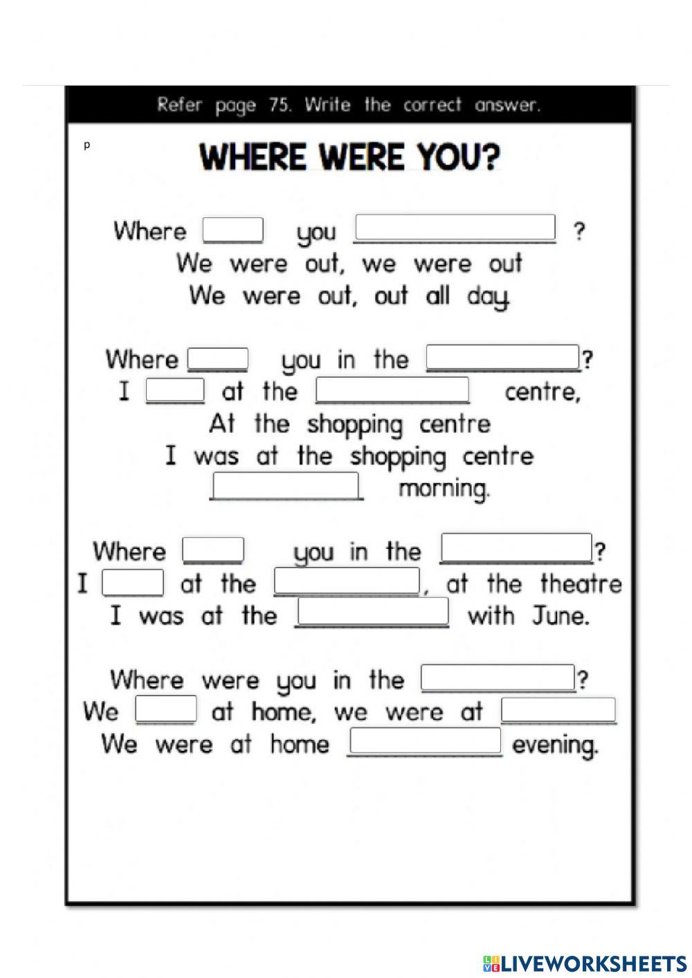 Where were you yesterday?