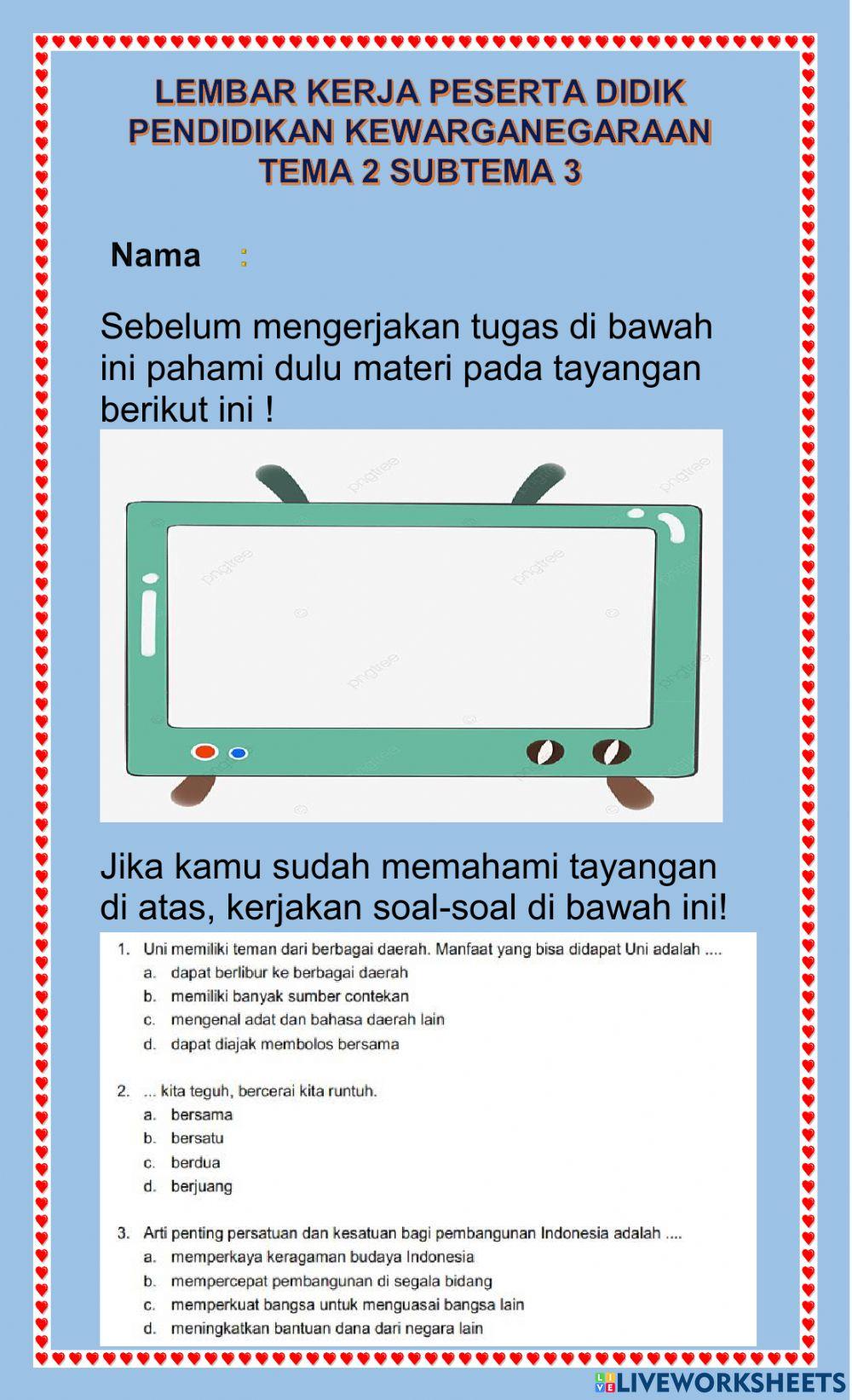 Persatuan dan Kesatuan