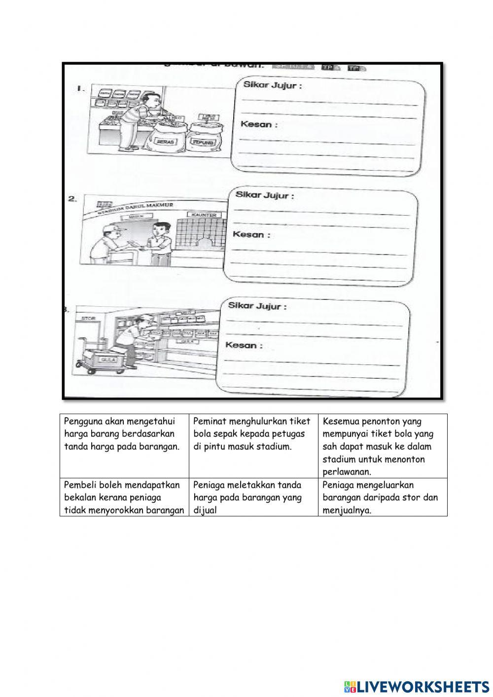 Pendidikan Moral Tahun 6 (Kejujuran)