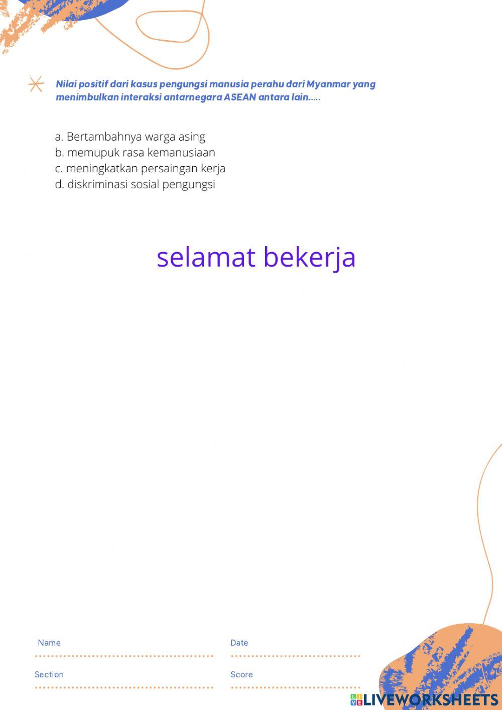 Ulangan harian bab 1