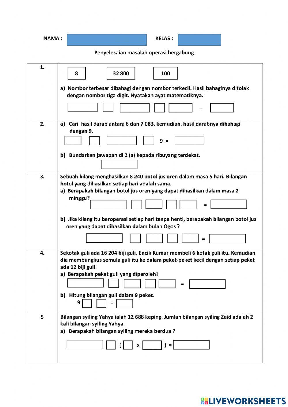 Penyelesaian masalah operasi bergabung