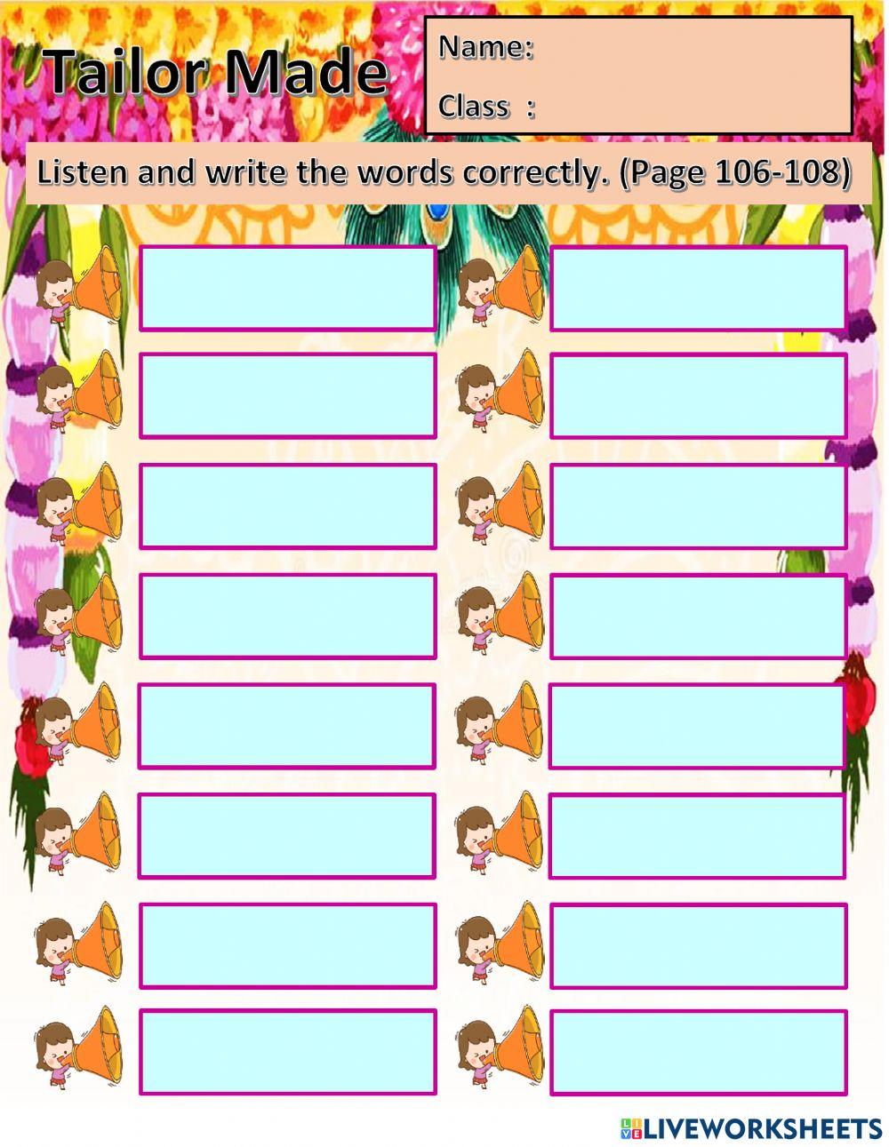 Year 6 Unit 11 Tailor Made