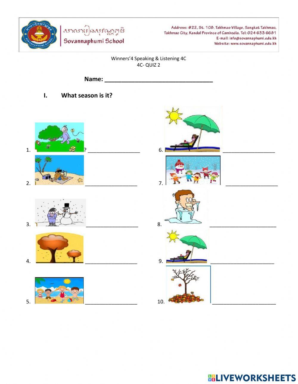 Winners' 4 quiz 2 (4C)