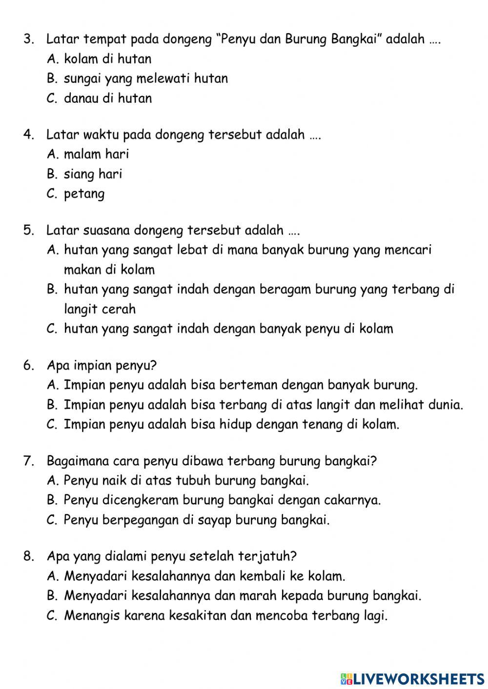 Unsur Intrinsik Dongeng