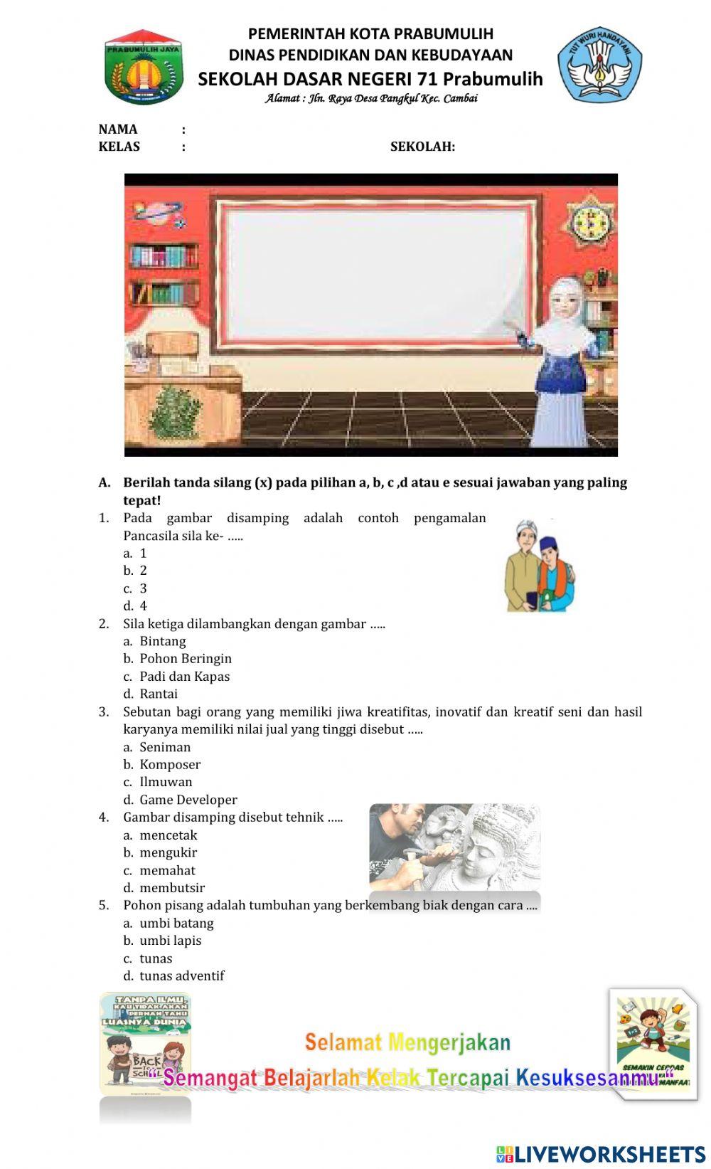 Simulasi Latihan Liveworksheets Creativity