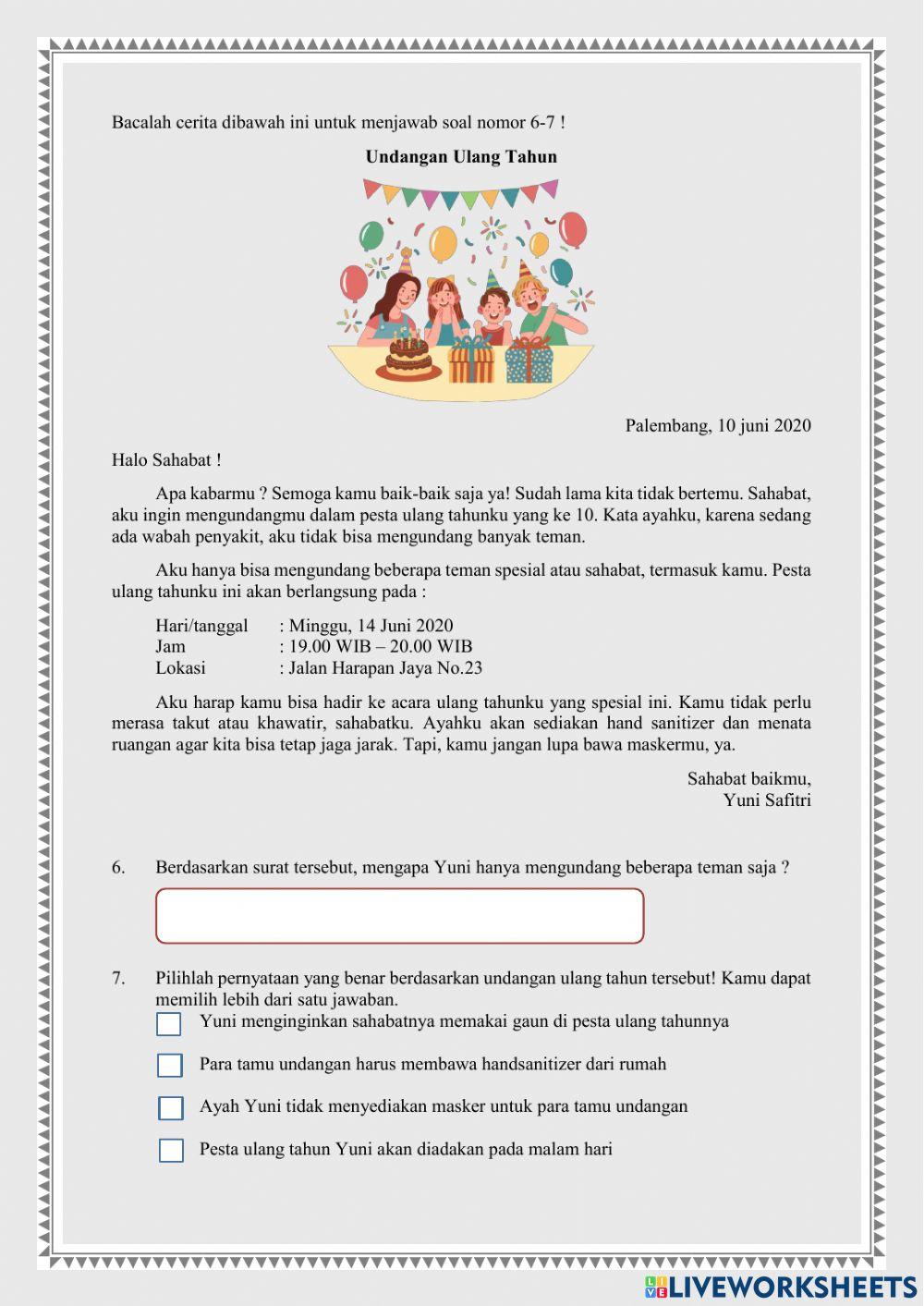 Literasi Formatif Kelas VI