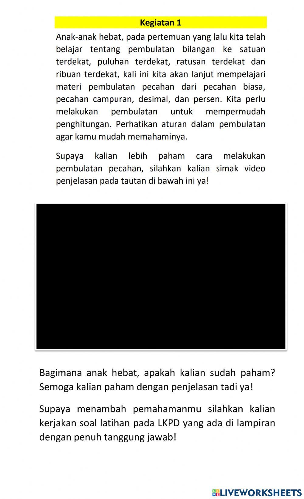 Materi dan tugas - Senin, 23 Agustus 2021