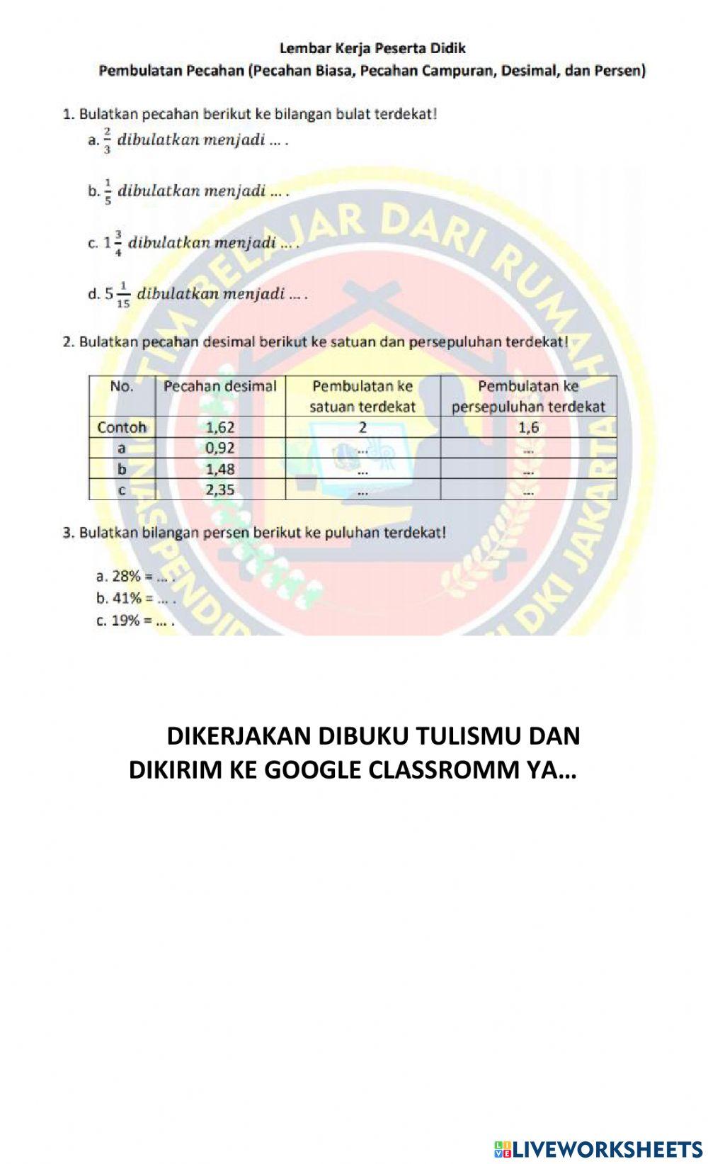 Materi dan tugas - Senin, 23 Agustus 2021