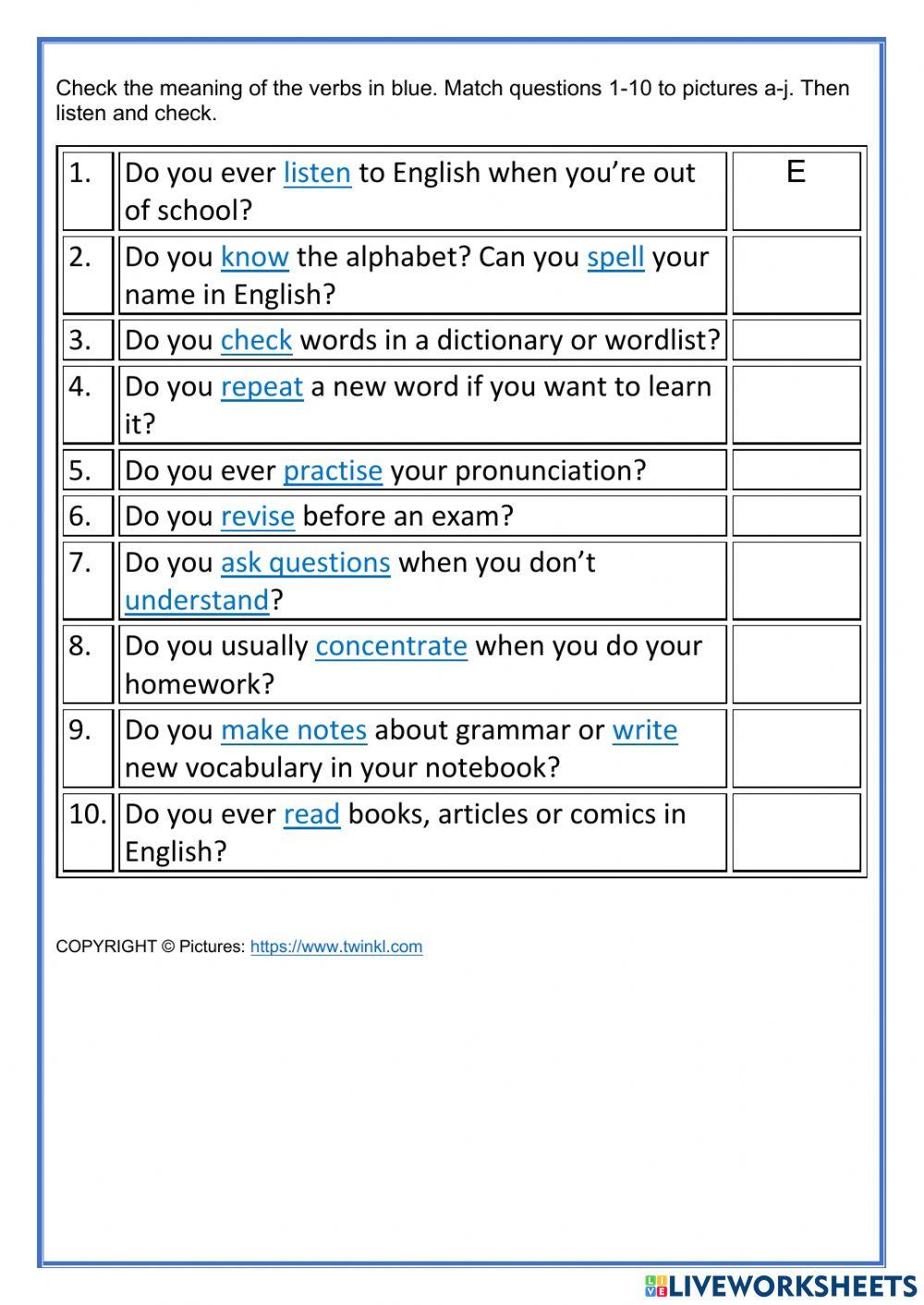 Unit 4: Learning World