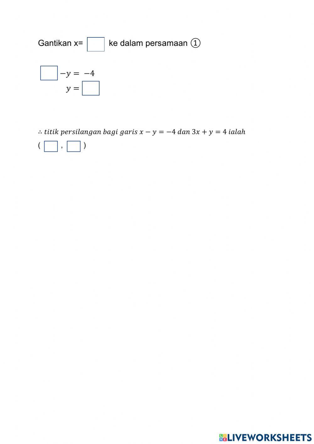 Garis lurus tingkatan 3 kssm