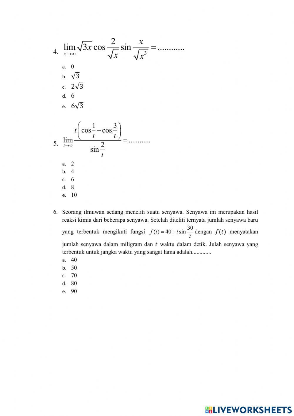 Latihan soal limit tak hingga trigonometri 3323712 ni