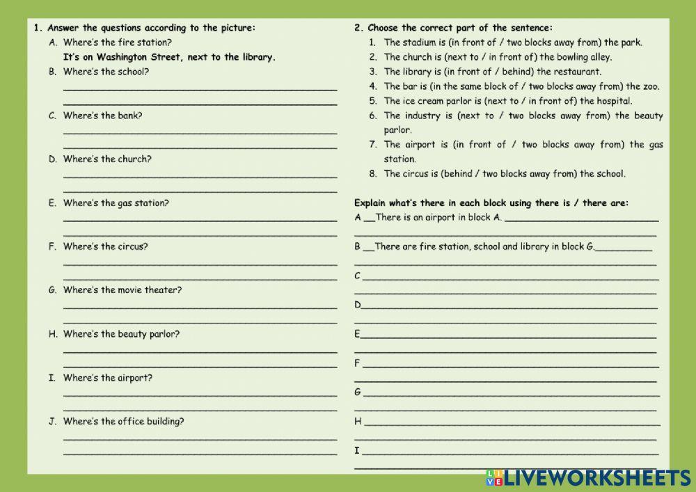 Place and Preposition