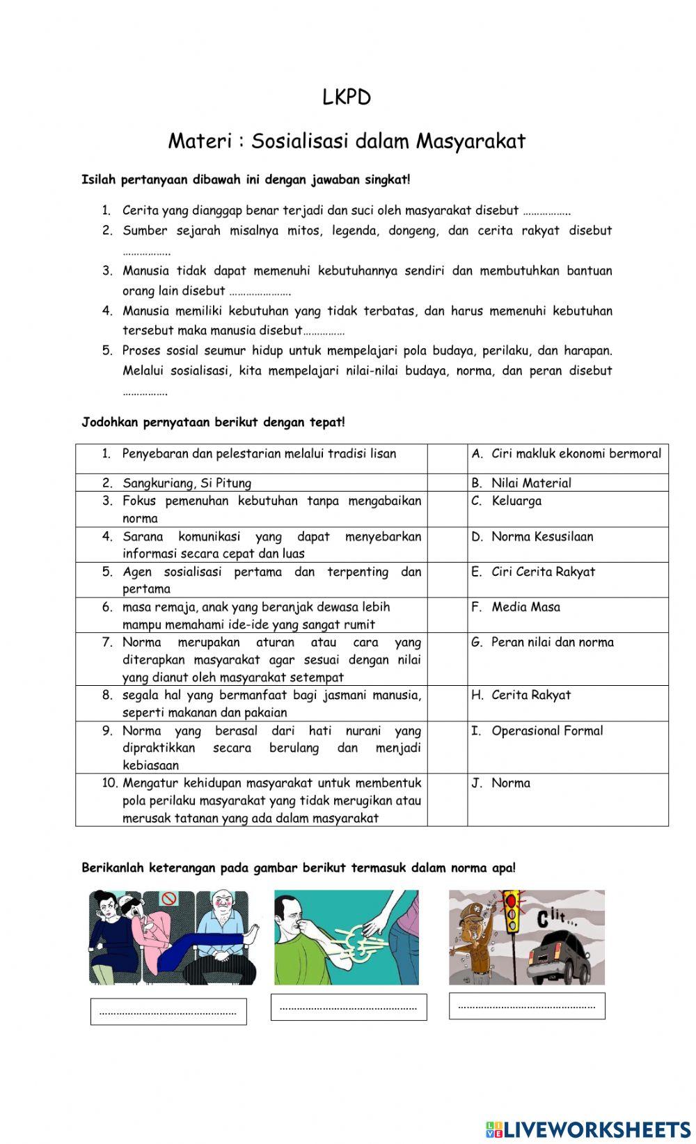 Sosialisasi dalam masyarakat