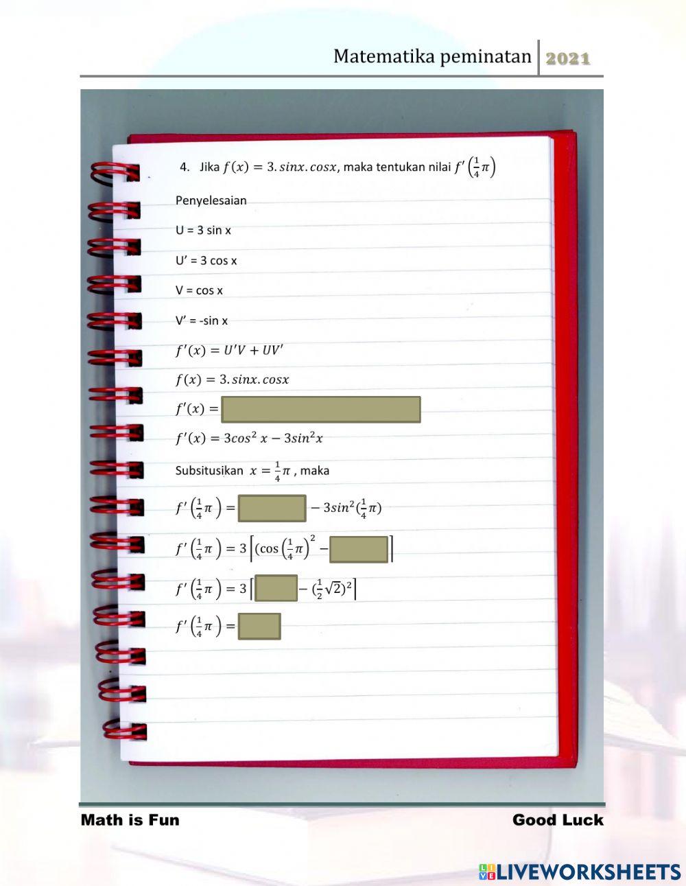 Turunan Fungsi Trigonometri1