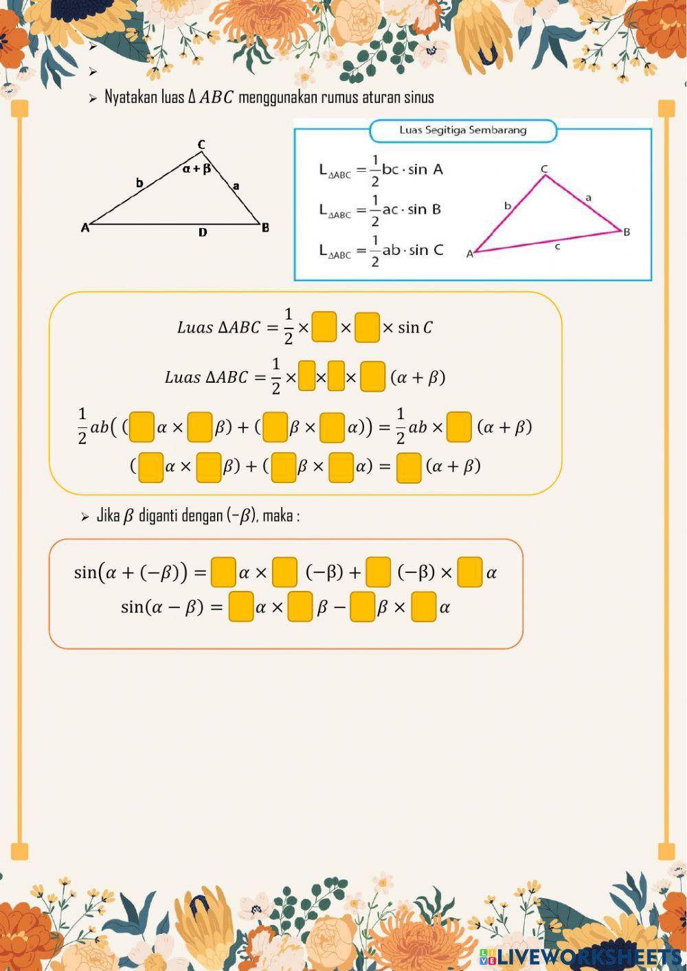 Lkpd 01-rumus jumlah dan selisih dua sudut