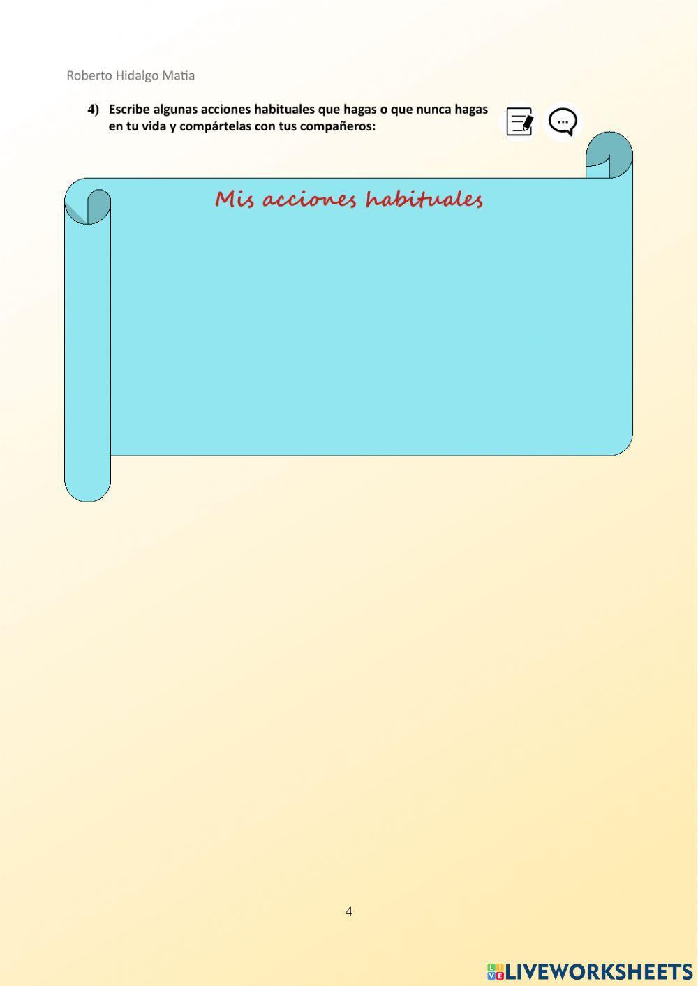 Acciones habituales 1