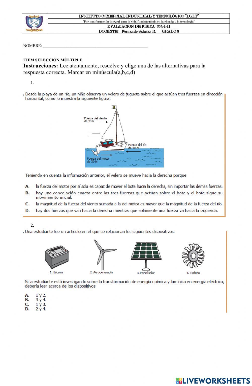 Examen Física 9 35-I-II