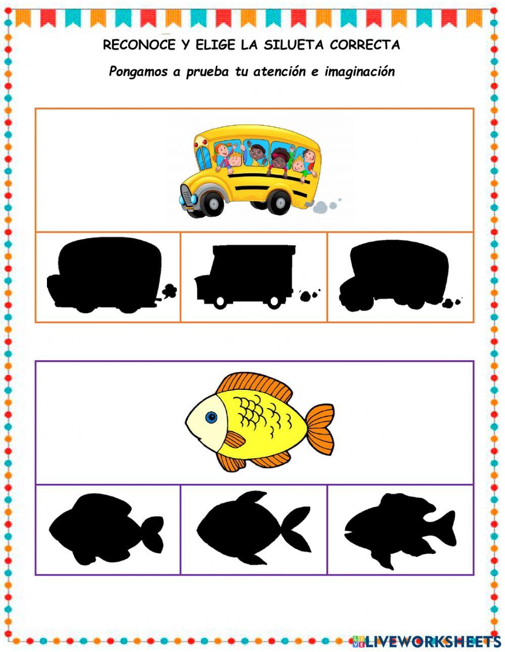 Reconocer siluetas