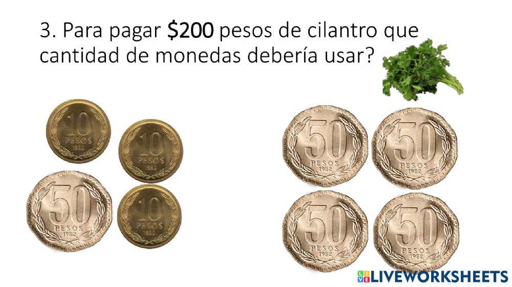 Problemas monedas 10 y 50