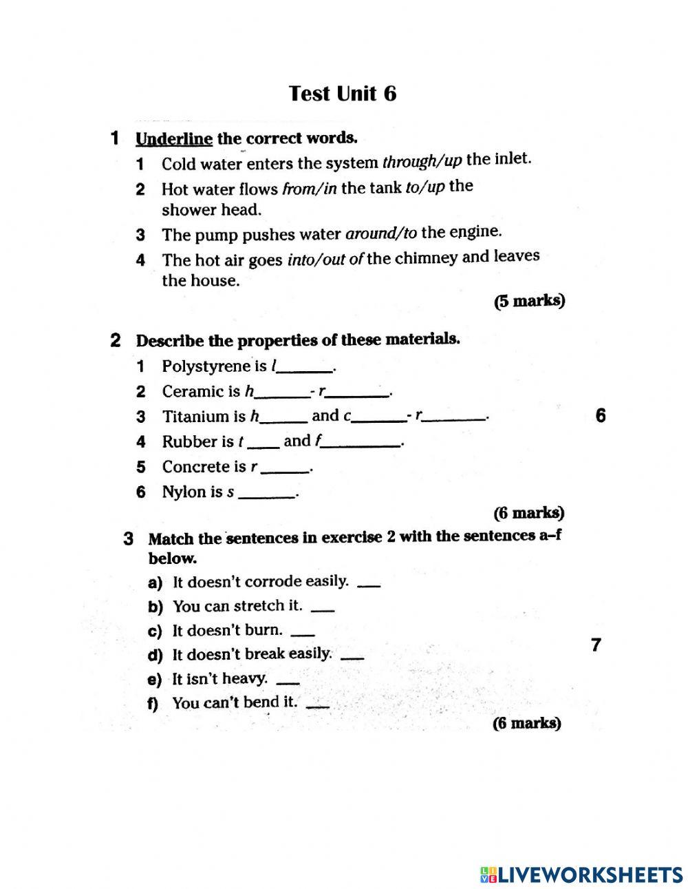 Technical English Unit 6