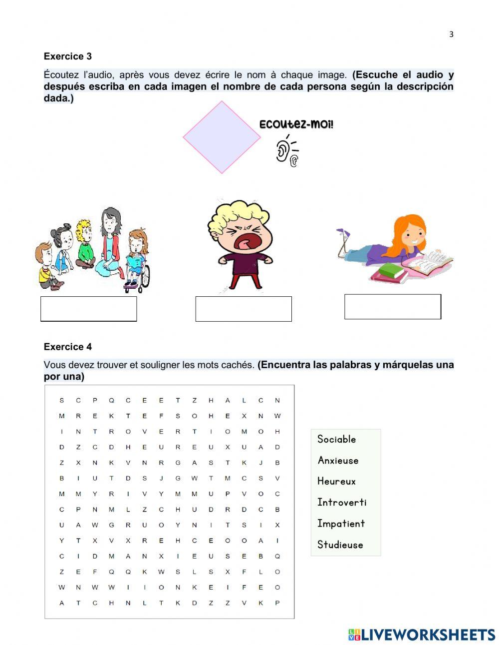 Description de personnalité