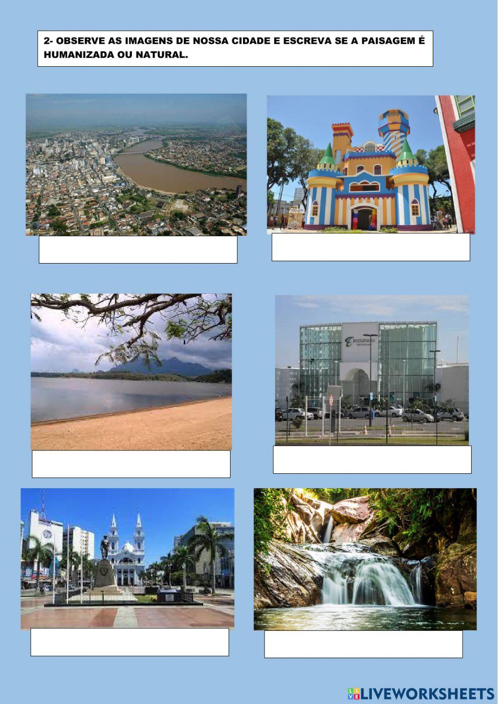 Paisagem Natural e humanizada