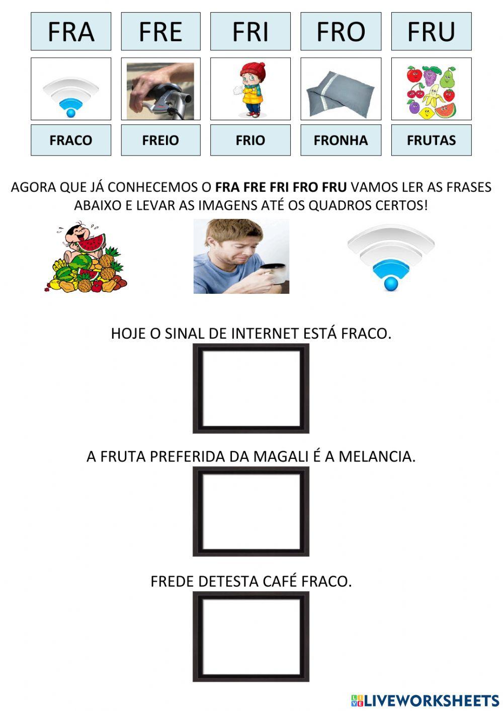 Jogo do fra fre fri fro fru