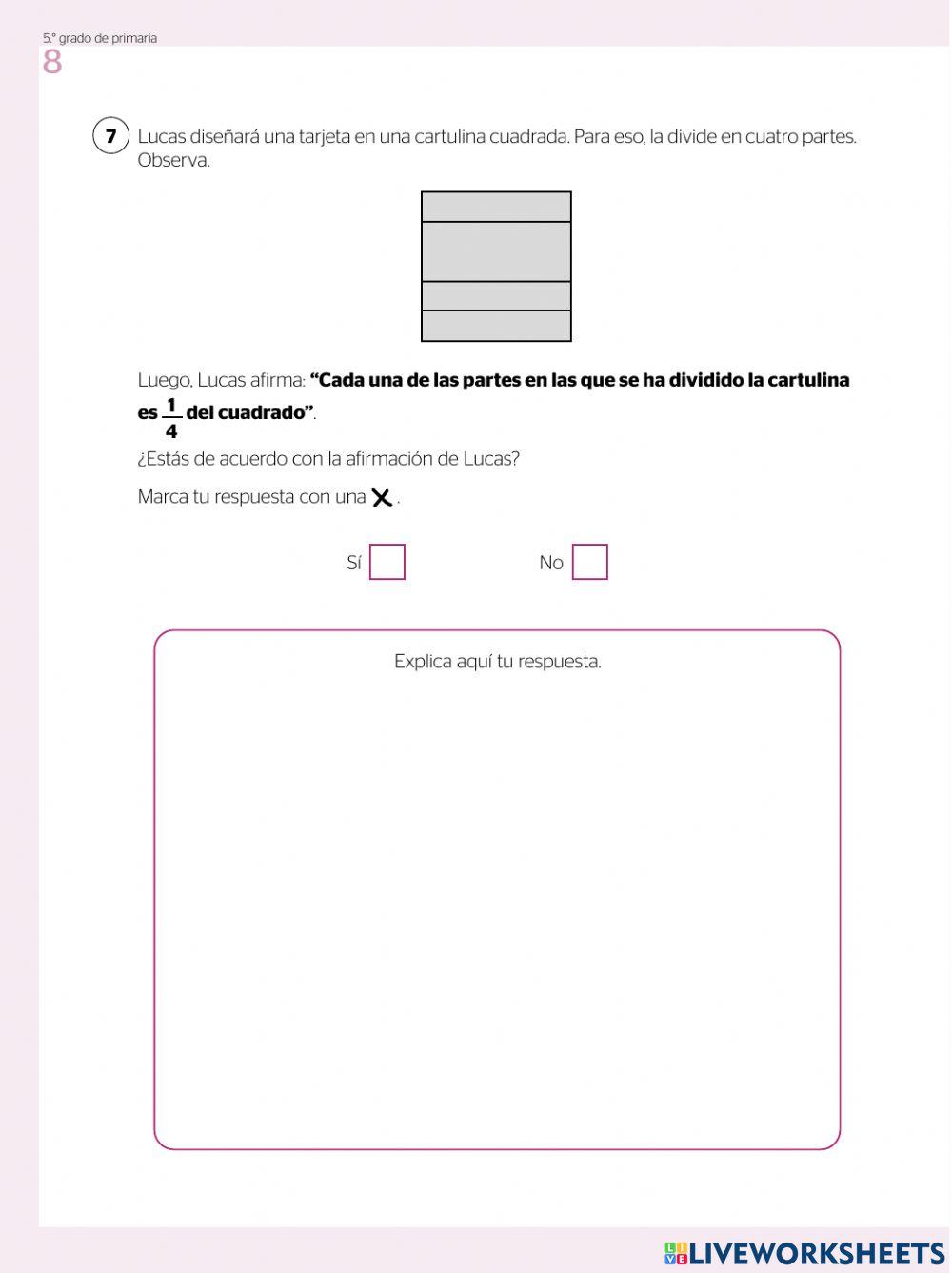 Evaluación diagnóstica 5to de primaria parte 1