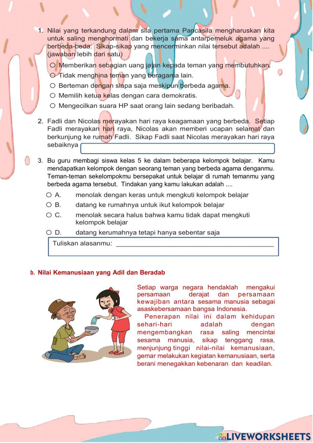 Penilaian tema 1 ppkn