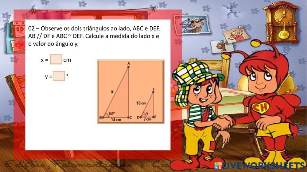 Semelhança de triângulos
