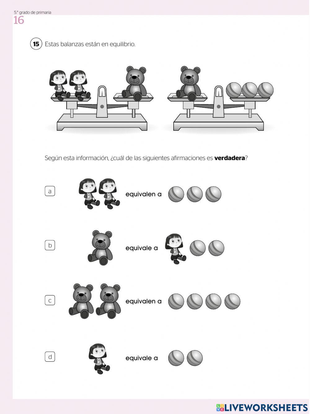 Evaluación diagnóstica 5to de primaria parte 2