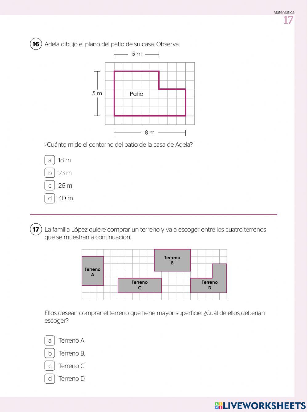 Evaluación diagnóstica 5to de primaria parte 2