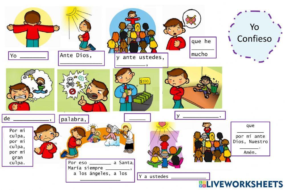 Yo Confieso seleccionar palabra