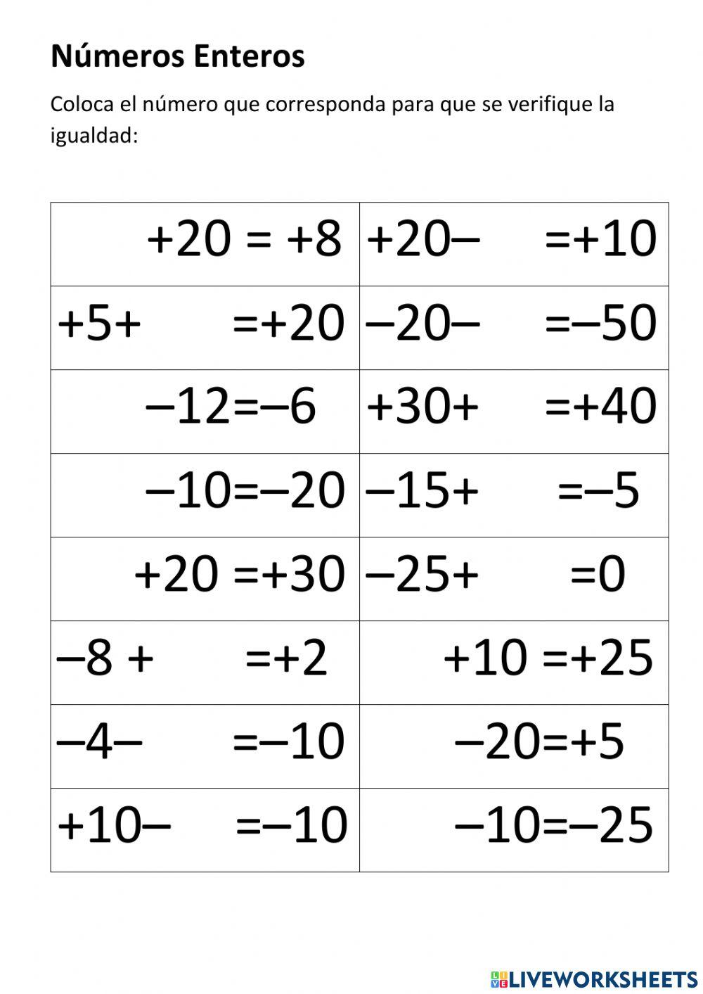 Suma de Números Enteros