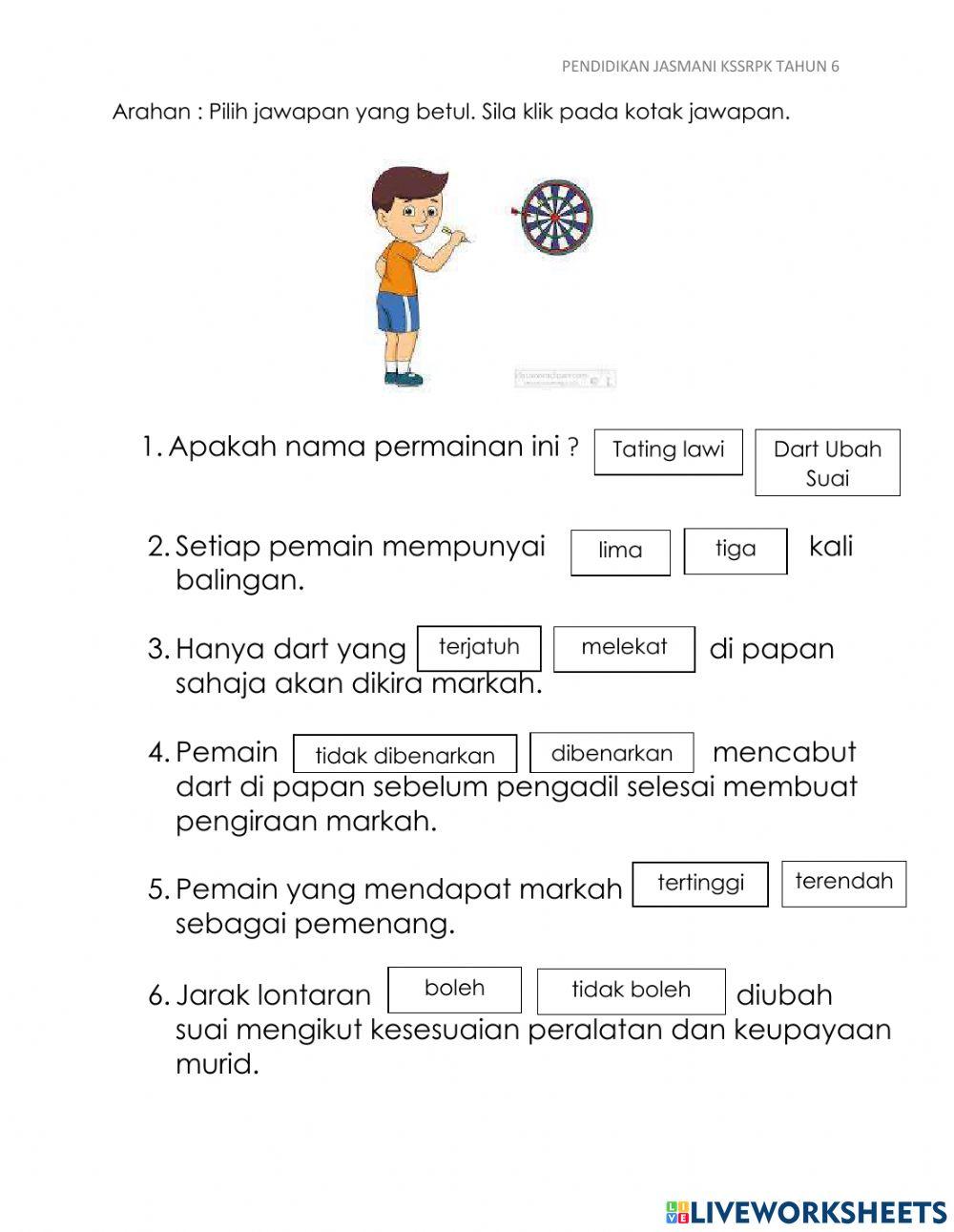 Permainan dart ubah suai