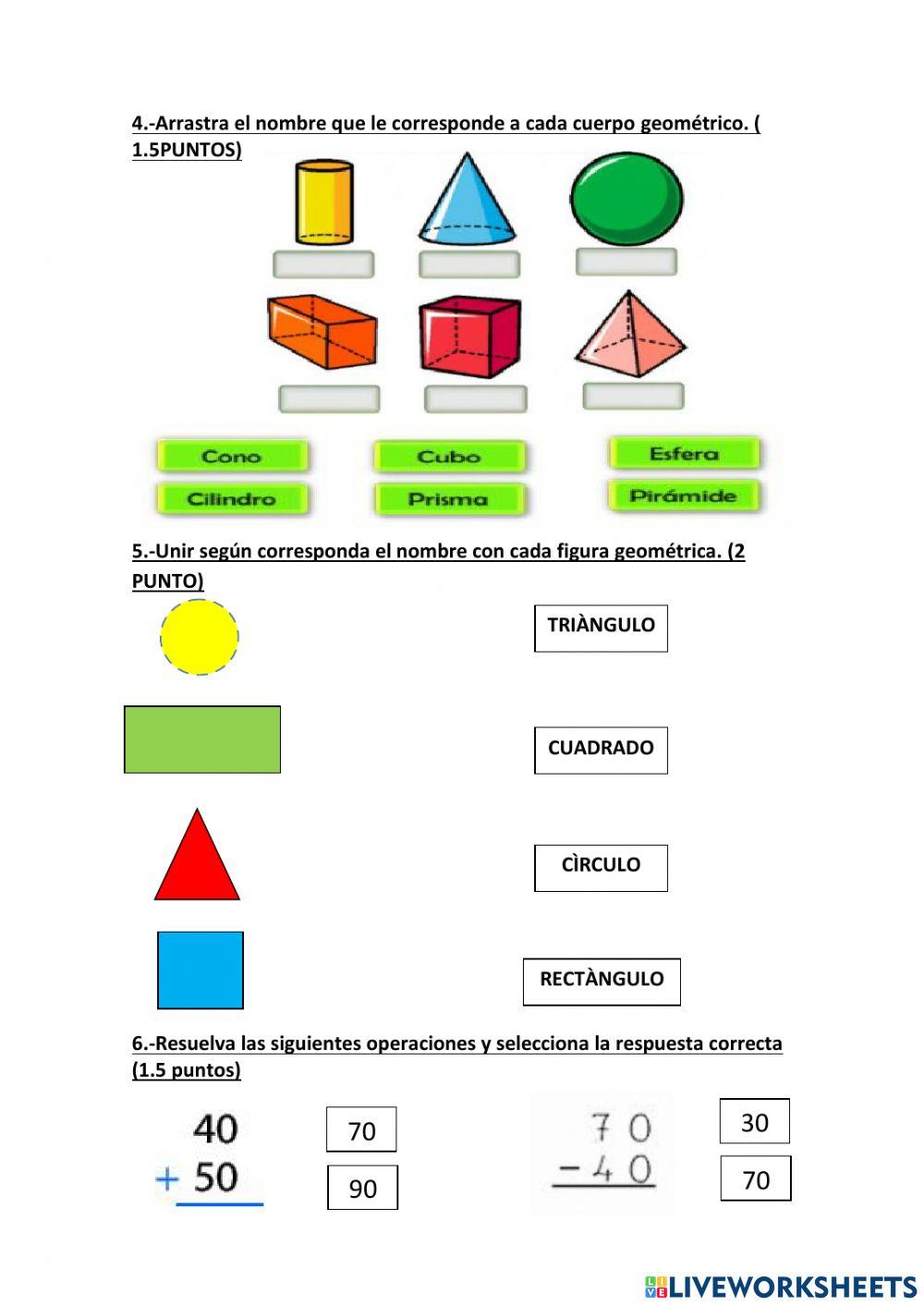 Lección de  Matemáticas