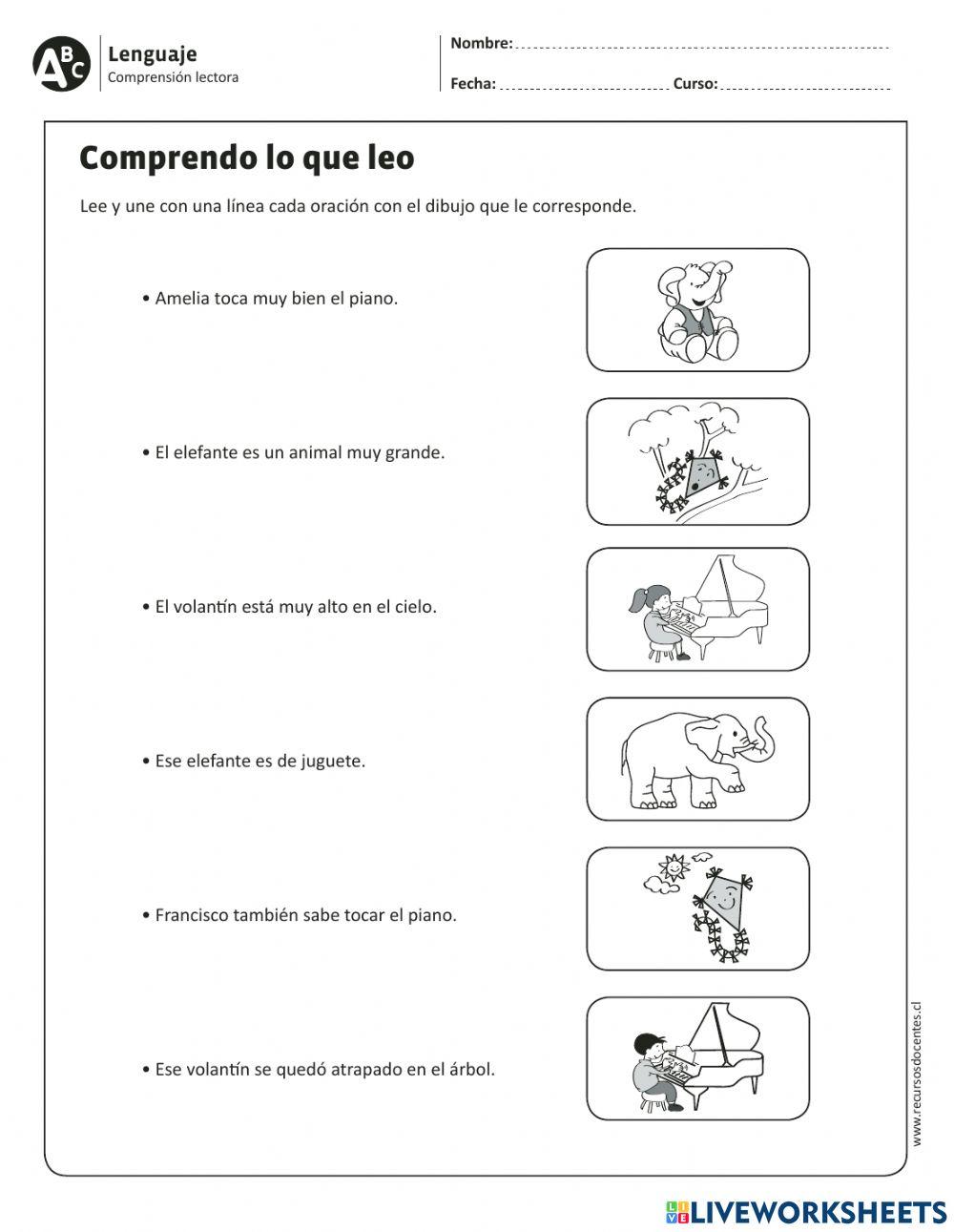 Comprensión de lectura