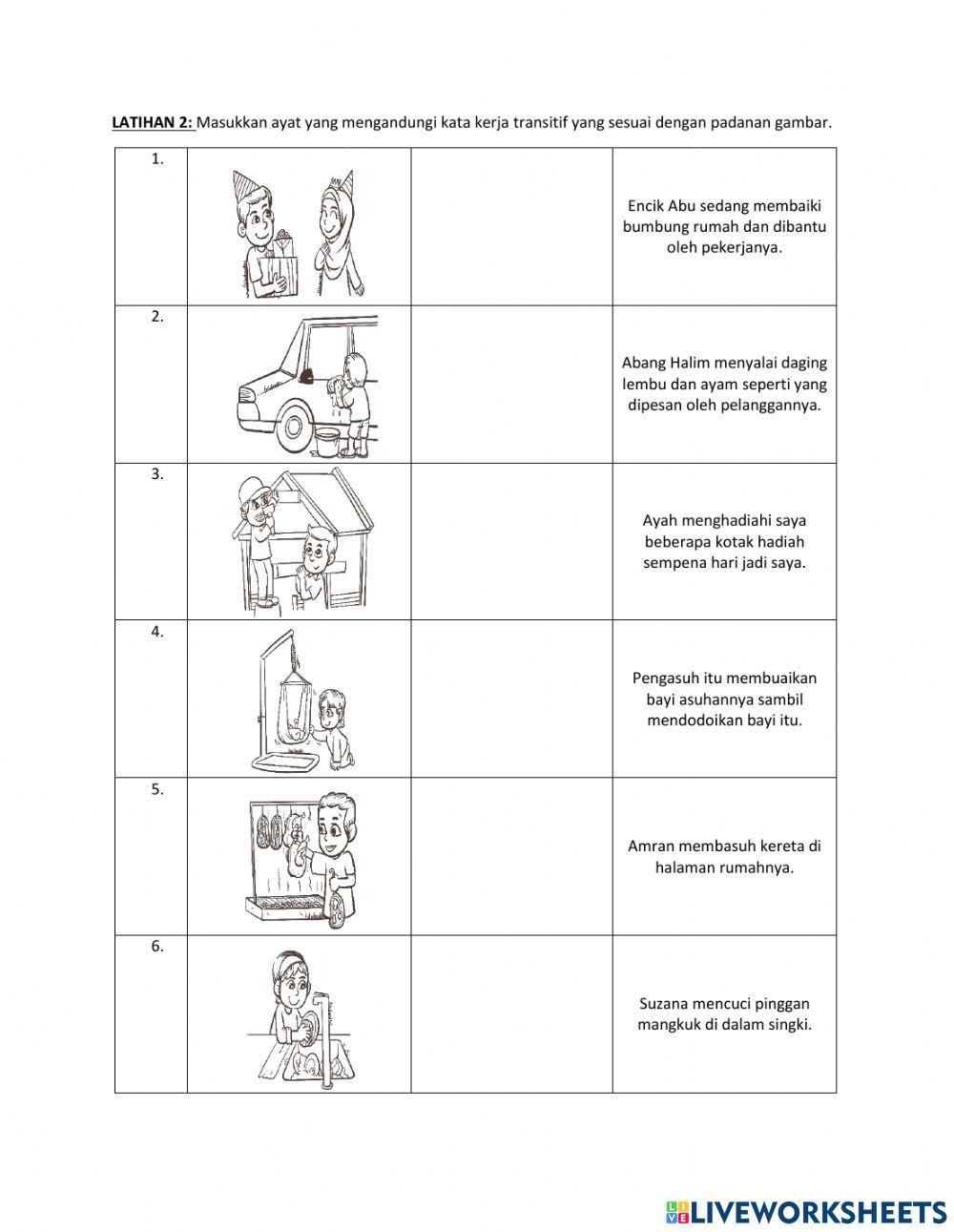 Kata Kerja Aktif Transitif