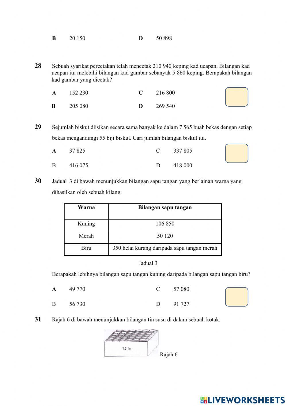 Ppt matematik tahun 5 kertas bahagian 2 Ppt matematik tahun 5 kertas bahagian 2
