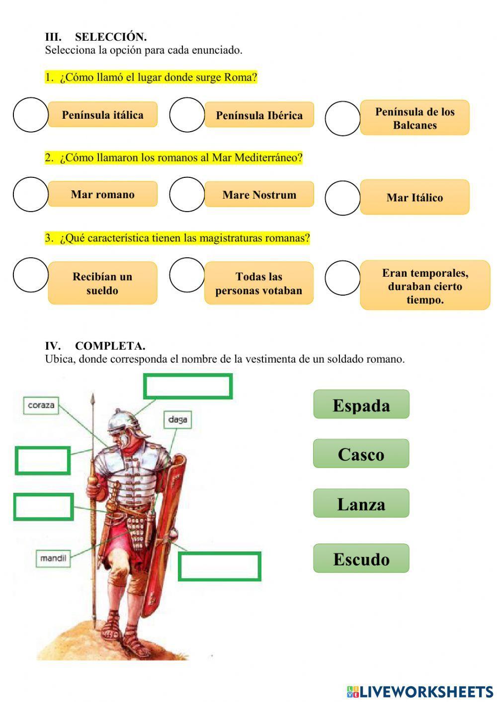 Características de Roma