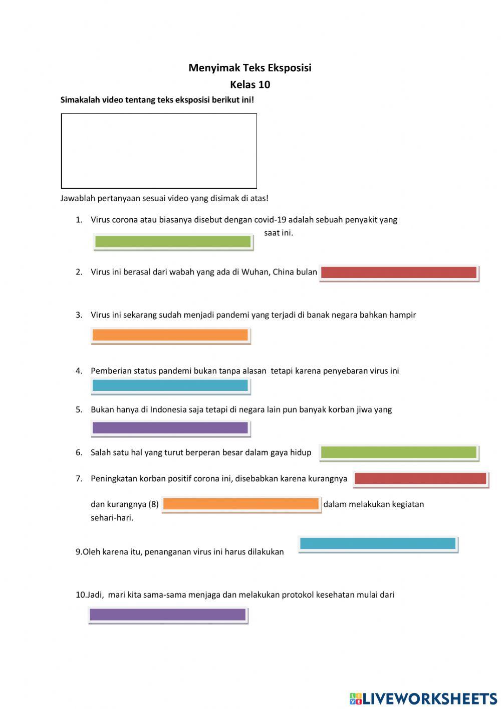 Menyimak Teks Eksposisi