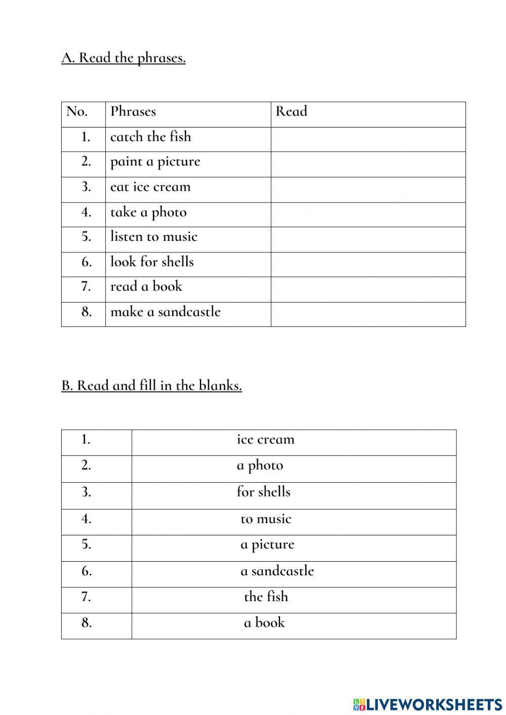 Unit 9: At the beach