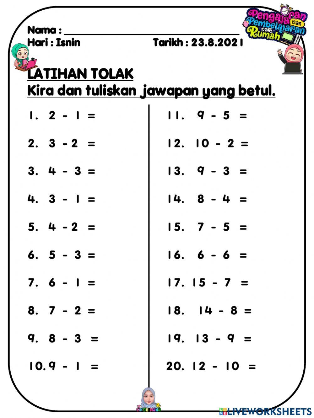 Tolak prasekolah